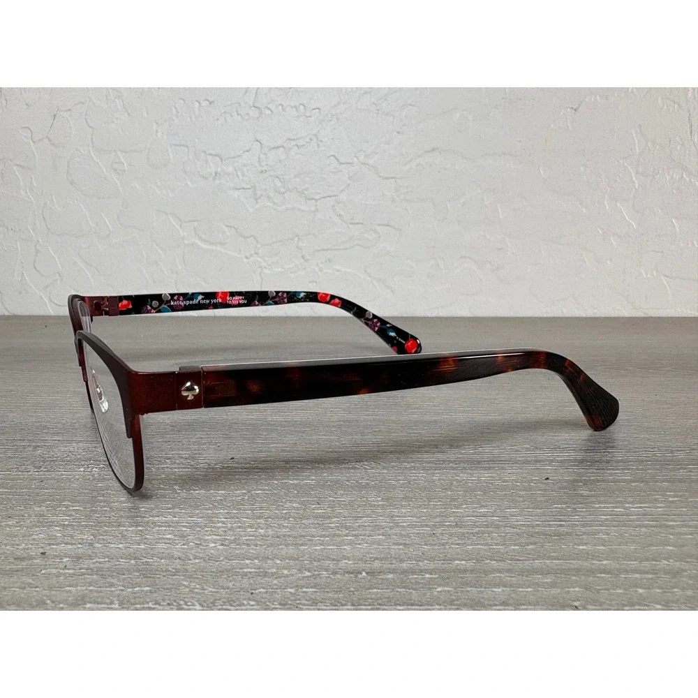 Kate Spade New York Diandra Eyeglasses Burgundy Floral‎ Print Women Frames